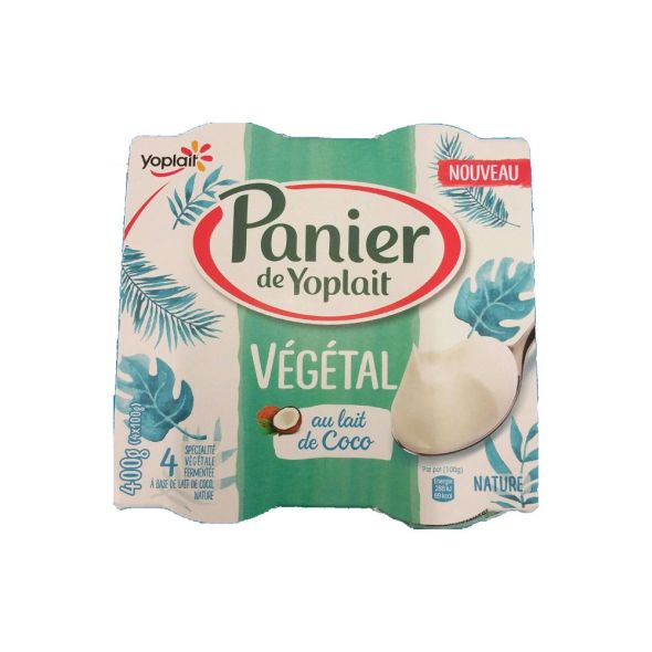 Yoplait Panier Vegetal Natural Coco Yoghurt - Grandiose.ae